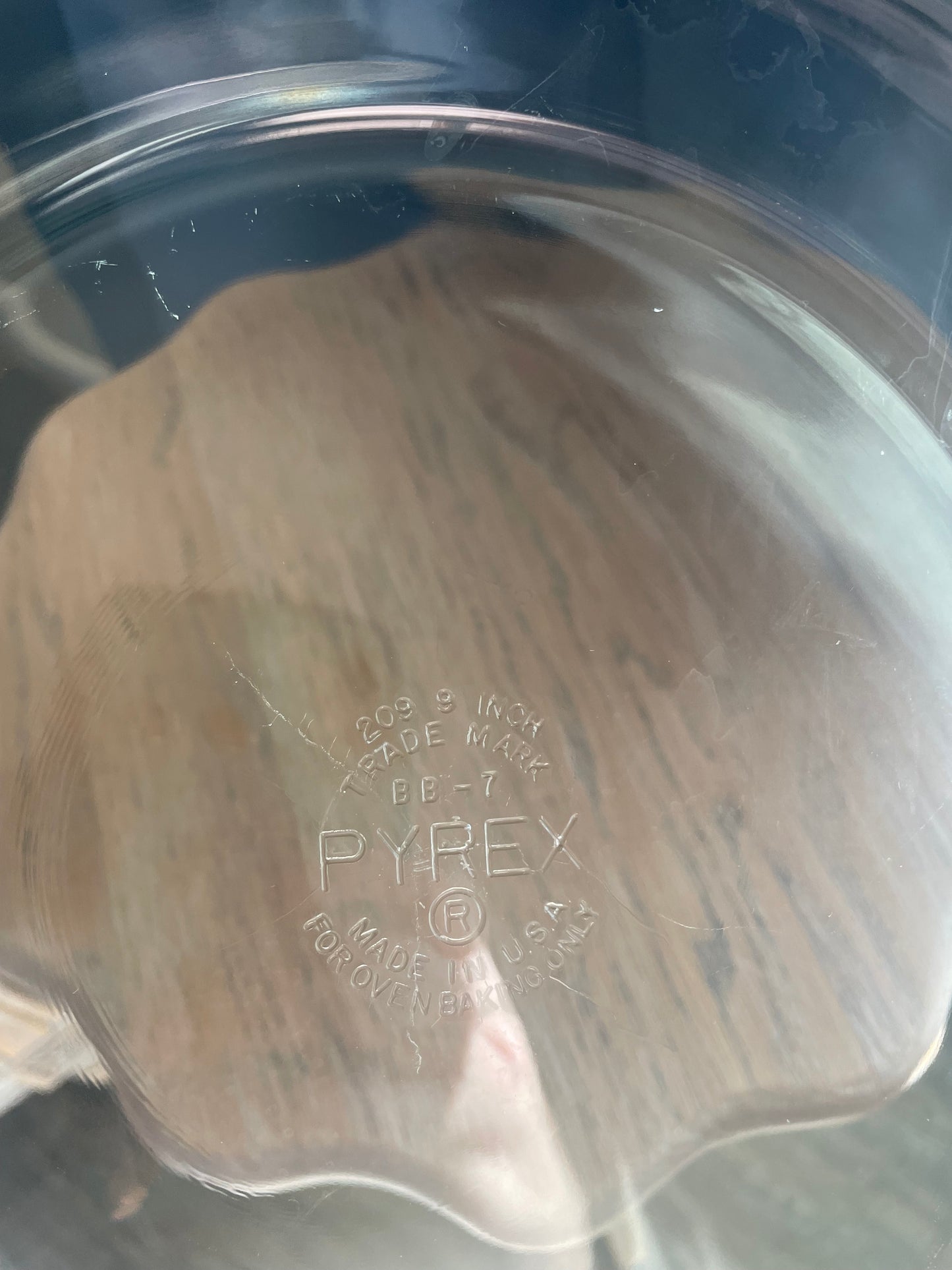 Glass Pyrex Pie plate