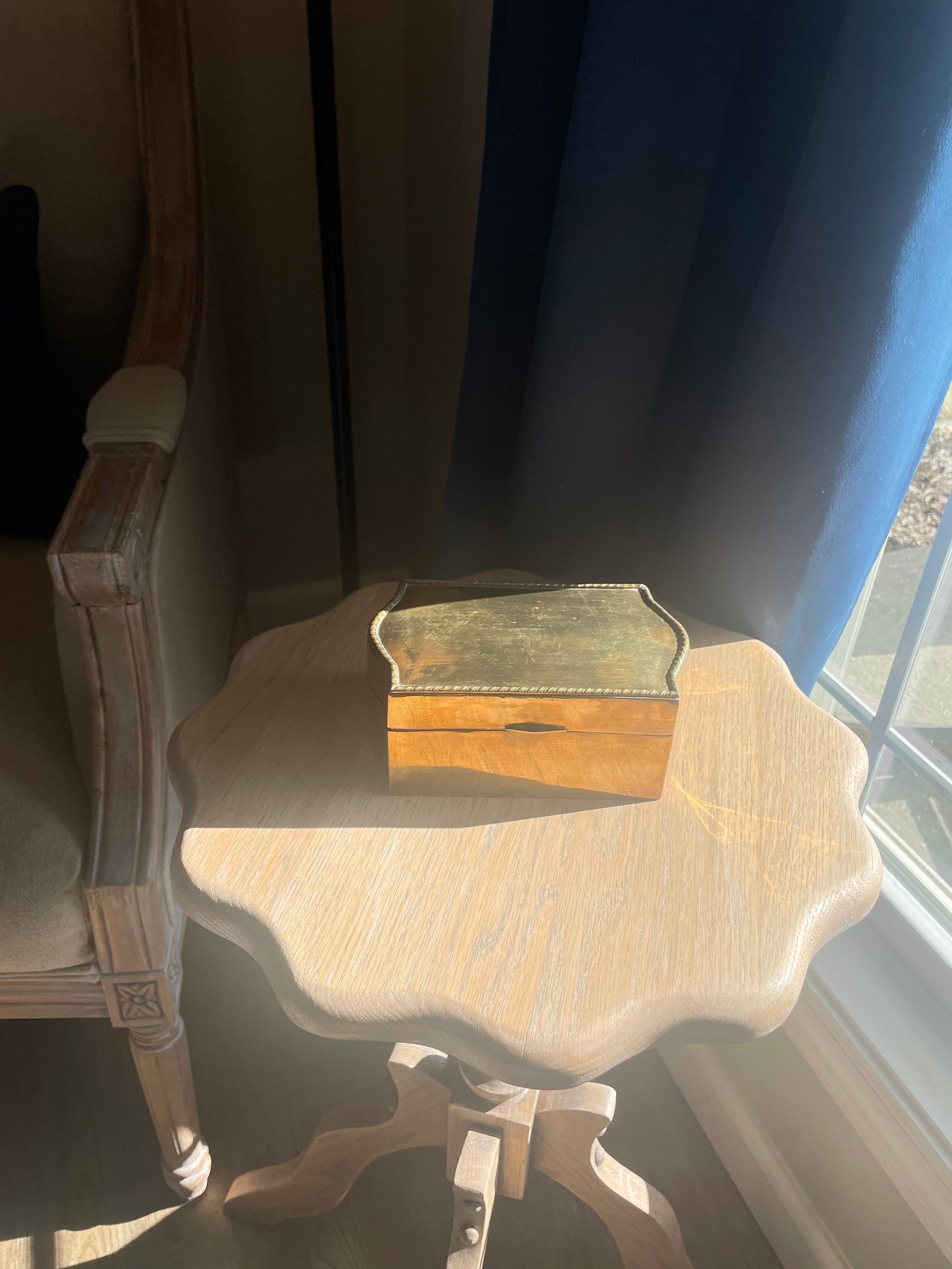 Vintage Brass Trinket Box