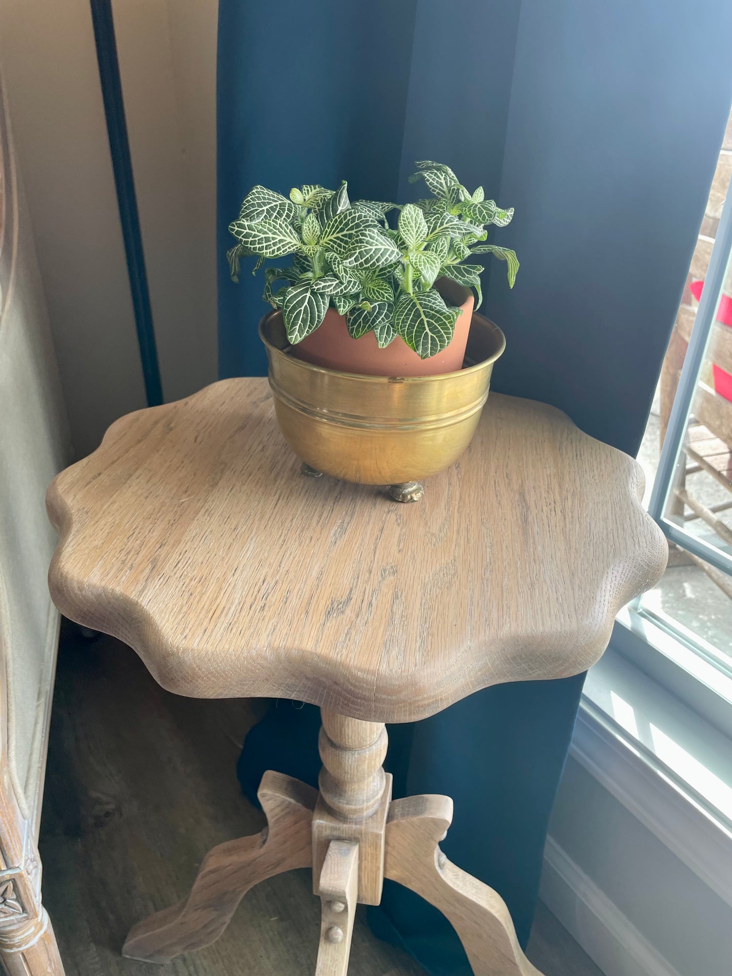 Small brass planter