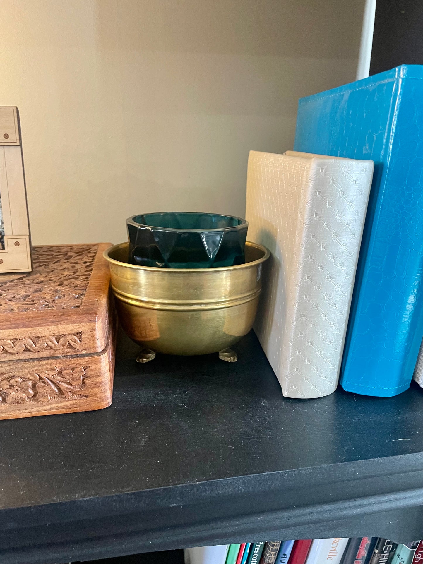 Small brass planter
