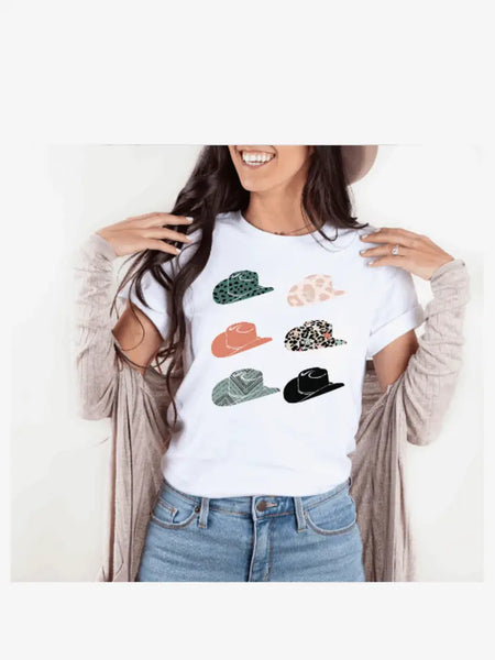 Cowboy Hats Graphic T-Shirt