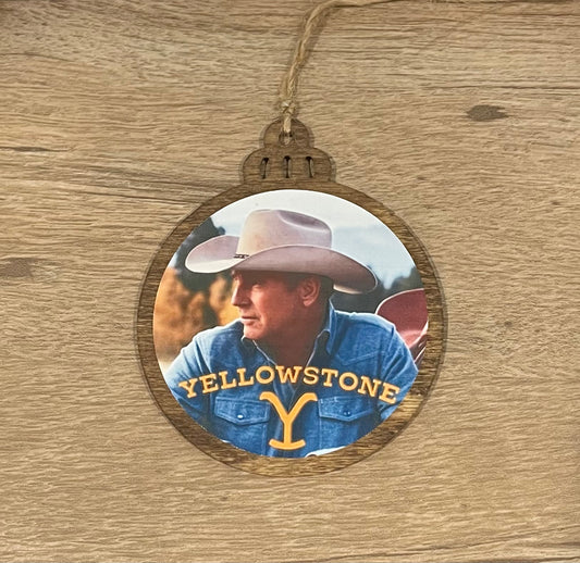 Kevin Costner Yellowstone Christmas Ornament